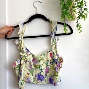 H&M tropical crop top